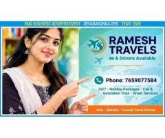 RAMESH TRAVELS & DRIVERS AVAILABLE